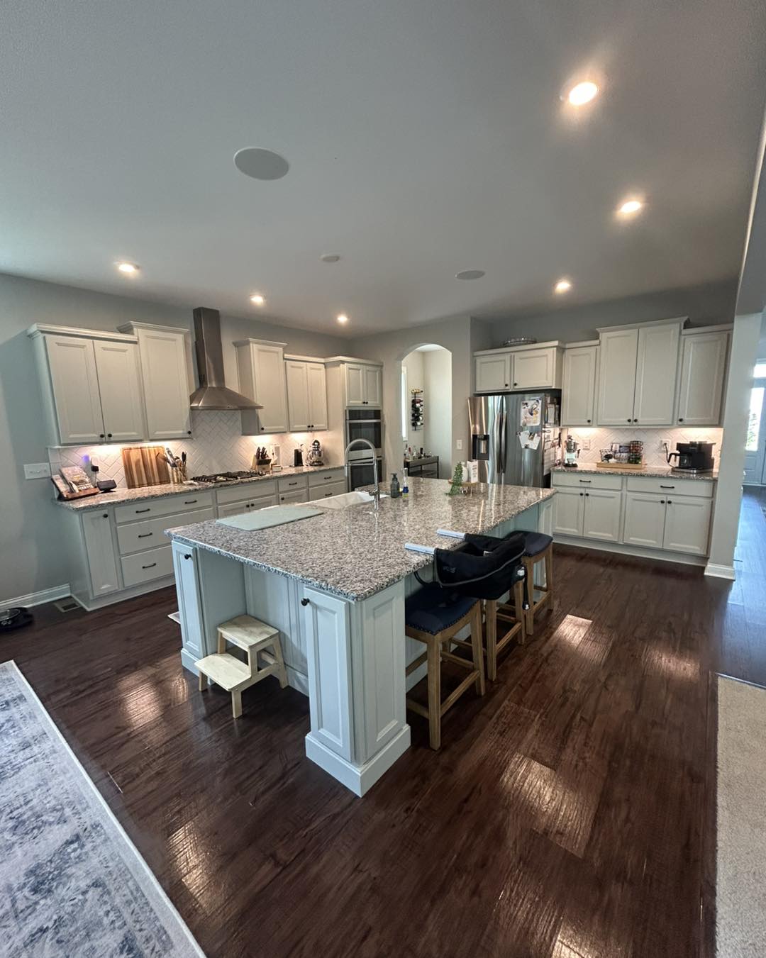 Pristine white kitchen after standard cleaning service in West Chester, OH