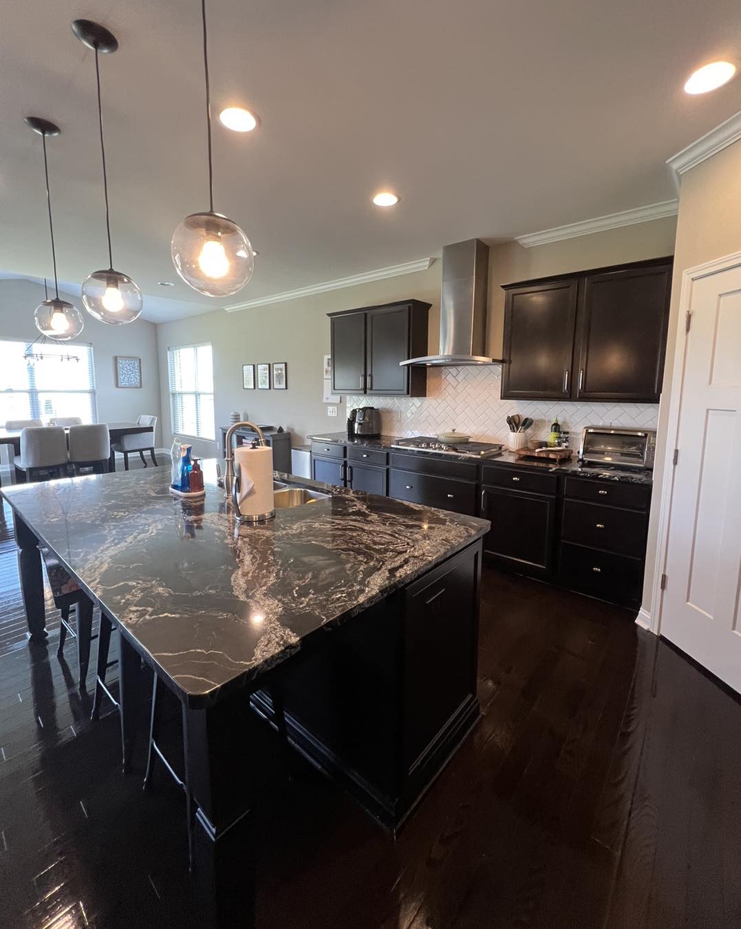 Shiny modern kitchen after standard cleaning service in West Chester, OH